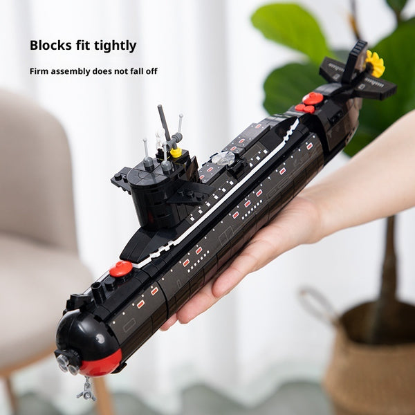 Submarino Nuclear Militar - Bloques de Construcción Educativos para Niños