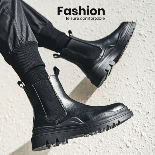 Botas Martin Retro Británicas para Hombre - Estilo Clásico Mid-tube - Image 4