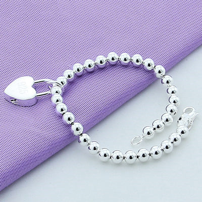 Pulsera de Plata 925 con Candado de Corazón - Image 8