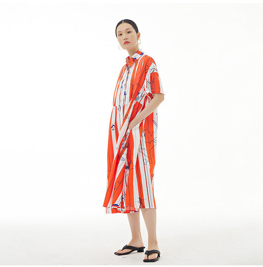 Vestido Fake con Rayas Verticales en Colores - Image 7