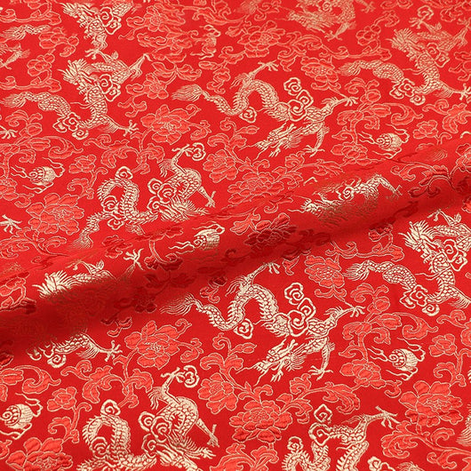Tela de Brocado Seda Auténtica para Traje Tang Antiguo y Cheongsam - Artesanía DIY - Image 11