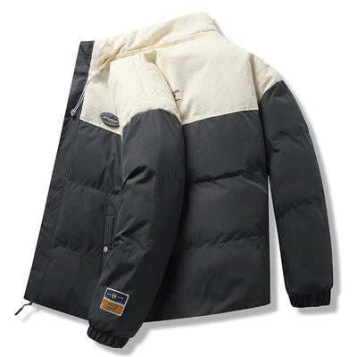 Abrigo de Invierno para Hombre Casual con Cuello Alto Acolchado en Algodón - Image 5