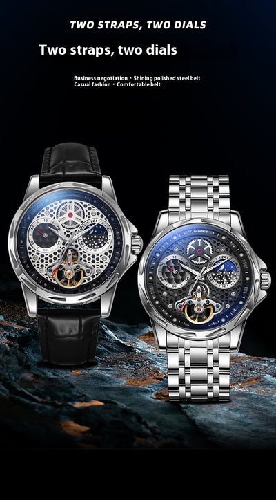 Reloj Automático de Acero Inoxidable con Esfera Luminosa Impermeable - Image 14