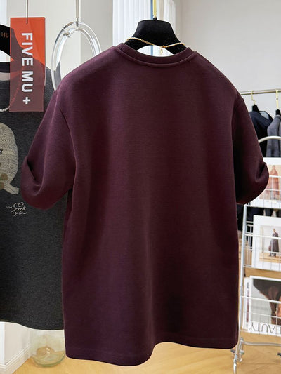 Playera Corta Estilo Occidental Púrpura Gruesa Premium - Image 14