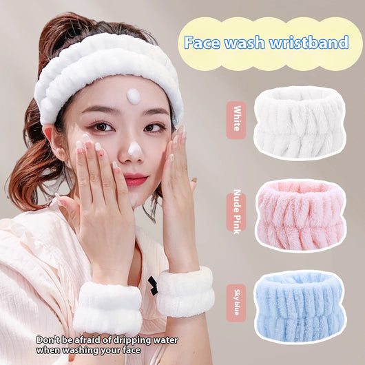 Set de Bandas para Cabello y Muñequera Deportiva