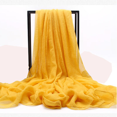Pañuelo de Seda Simulada para el Sol - Chal Protector UV para Mujer - Image 35