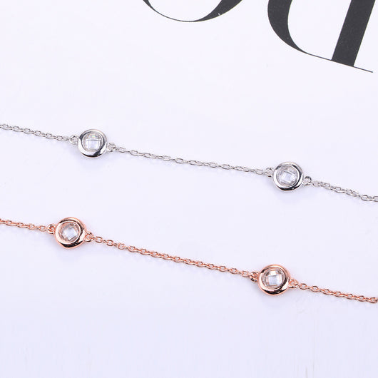 Cadena de Plata Esterlina Corta para Clavícula - Image 3