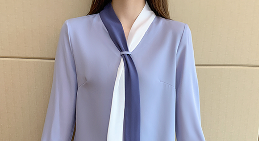 Blusa Vaquera de Gasa con Encaje y Manga Larga - Image 13
