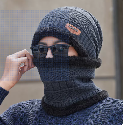 Gorro de Lana Grueso Tejido con Forro Polar para Hombre - Image 12