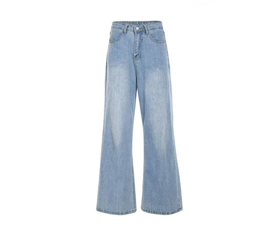 Pantalón Denim Talle Alto Pierna Recta Ancho - Image 5