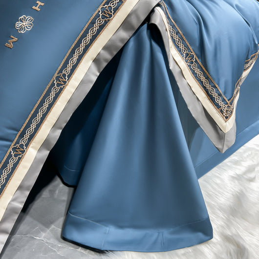 Juego de Cama de Algodón 100% Lujo Ligero - Cuatro Piezas Todas las Estaciones - Image 5