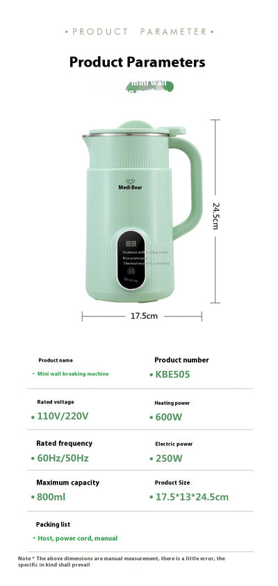 Máquina de Leche de Soja Compacta Multifunción sin Filtro - Image 13