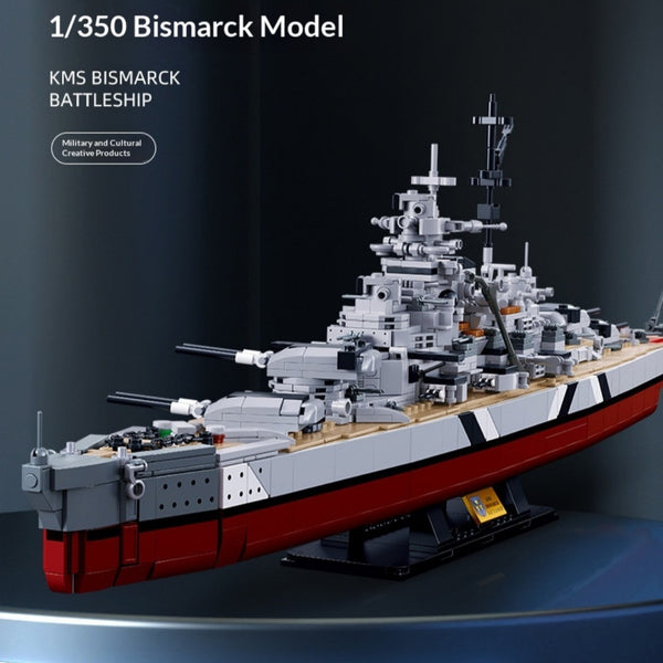 Portaaviones Acorazado Bismarck - Juguete Educativo de Ensamblaje Infantil