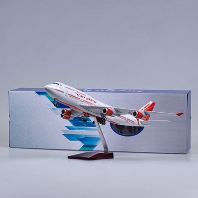 Avión Air India con Ruedas, Luces LED y Detalles de Simulación - Image 10