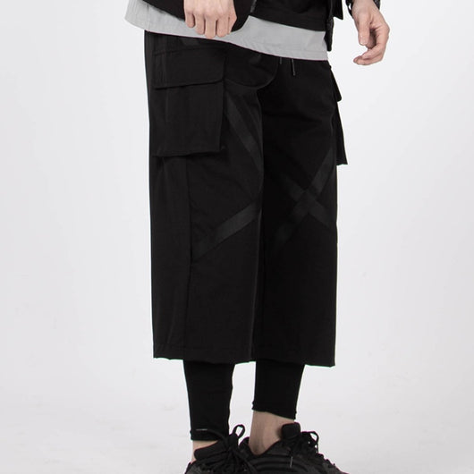 Pantalones Anchos Cropped Efecto Relajado - Image 3
