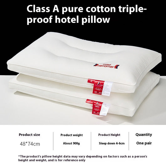 Almohada de Algodón Puro Antibacteriana Anti-ácaros Clase A - Image 7