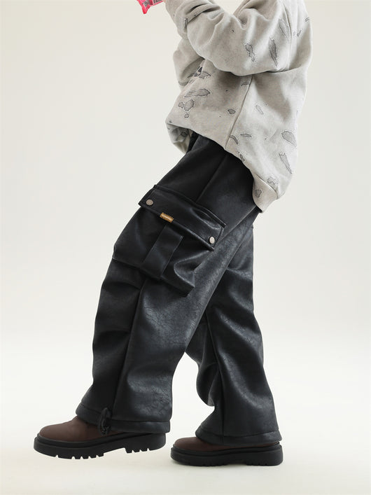 Pantalones de Trabajo en Cuero con Forro Polar para Niño - Image 19
