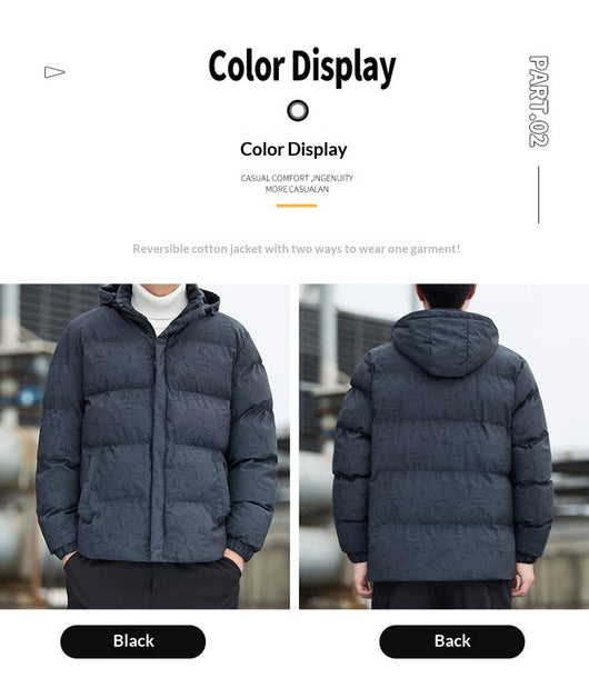 Chaqueta Acolchada de Plumón Grueso para Hombre - Image 17