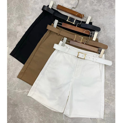 Shorts de Talle Alto Delgados Talla Grande para Mujer - Image 12