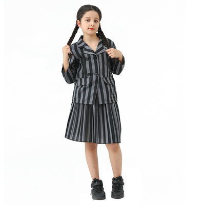 Disfraz Elegante Wednesday Addams Negro para Halloween - Image 15