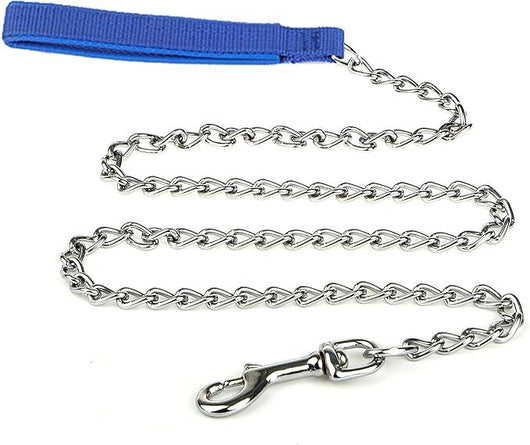 Correa de Cadena Metálica Resistente para Perros Grandes con Mango Acolchado - Image 9