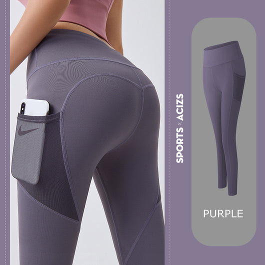 Leggins Deportivos Ajustados con Malla Trasera y Bolsillos Laterales - Image 16