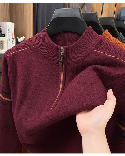 Suéter de Cuello Alto Grueso para Hombre - Lana Cálida Invierno Casual - Image 24