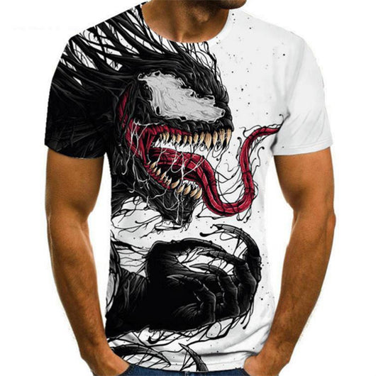 Camiseta Estampado Animal 3D para Hombre - Manga Corta - Image 18