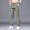 Pantalones Rectos Slim Fit en Tencel para Hombre