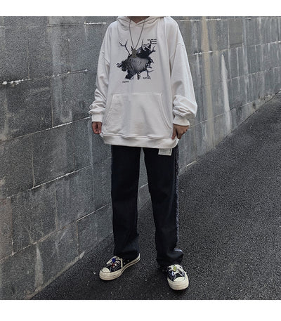 Sudadera con capucha de algodón suave y relajada - Image 19