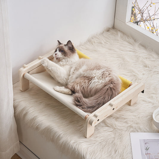 Cama de Madera Maciza para Mascotas - Diseño Versátil para Todas las Estaciones - Image 2