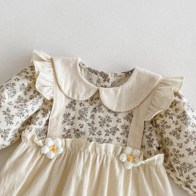 Enterizo Largo para Bebé Niña con Diseño de Dos Piezas y Tirantes - Image 8