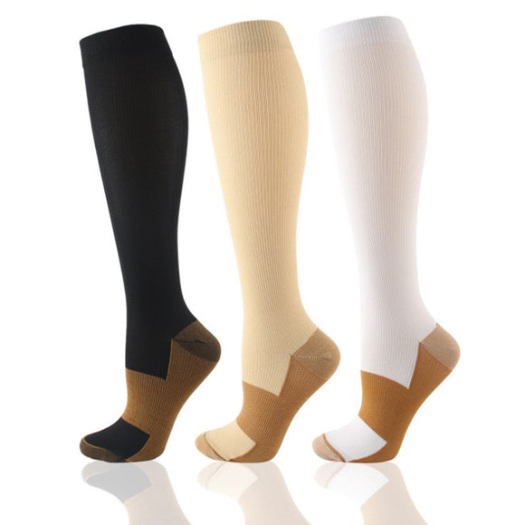 Calcetines de Compresión Deportiva con Iones de Cobre