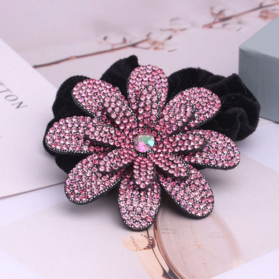 Coletero Scrunchie de Tela con Diseño Étnico de Diamantes - Image 11