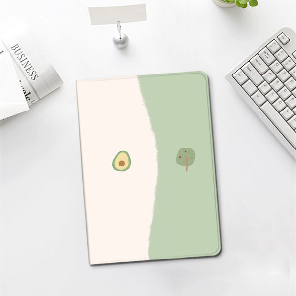 Funda Protectora de Silicona para Tablet con Diseño Literario Aguacate