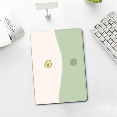 Funda Protectora de Silicona para Tablet con Diseño Literario Aguacate