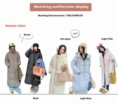 Chaqueta Acolchada Suelta para Mujer con Capucha - Abrigo de Algodón - Image 10