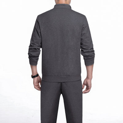 Conjunto Deportivo de 2 Piezas Talla Grande - Cardigan Casual Primavera Otoño - Image 5