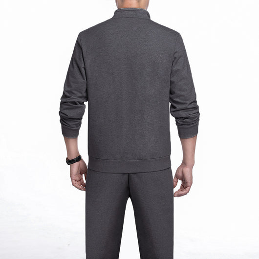 Conjunto Deportivo de 2 Piezas Talla Grande - Cardigan Casual Primavera Otoño - Image 5