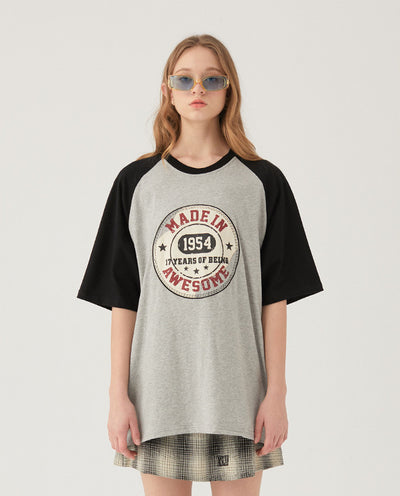 Playera Raglan Bicolor para Parejas - Manga Corta Hombre - Image 5
