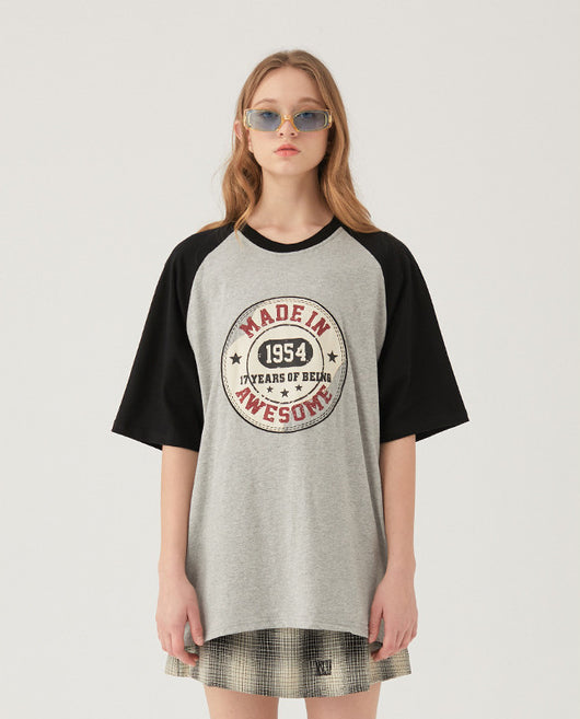 Playera Raglan Bicolor para Parejas - Manga Corta Hombre - Image 5
