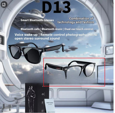 Gafas Inteligentes AI con Llamadas Bluetooth y Control Táctil D13 - Image 5