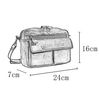 Bolso Crossbody de Cuero Artesanal Estilo Británico para Mujer - Image 4