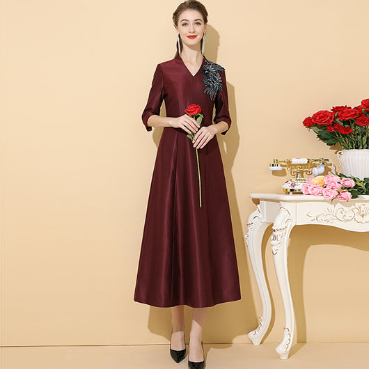 Vestido Casual Elegante para Mujer - Estilo Sofisticado Toast
