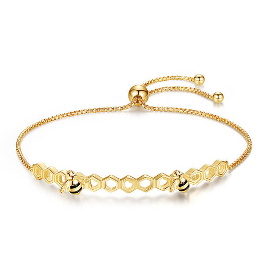 Pulsera de Abeja Retráctil en Plata de Ley S925