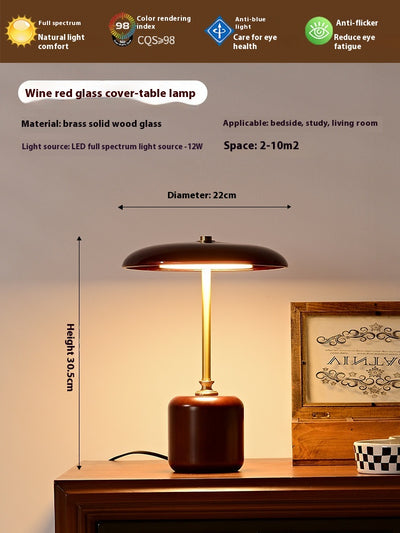 Lámpara de Escritorio Latón y Vidrio para Dormitorio - Image 9
