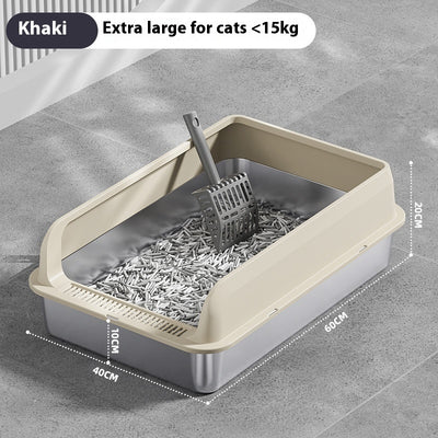 Arenero de Acero Inoxidable para Gatos - Image 17
