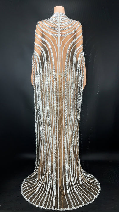 Vestido de Noche Elegante con Lentejuelas Brillantes - Image 8