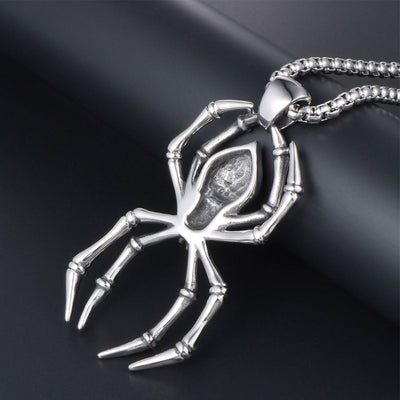 Dije Calavera Fantasma Acero Titanio - Diseño Gótico Moderno - Image 3
