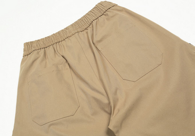 Pantalón Recto de Cintura Elástica en Color Sólido - Image 16